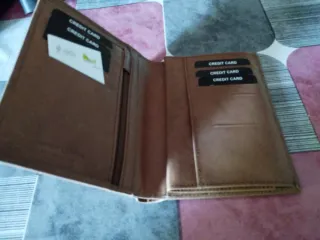 Cartera hombre grande marrón