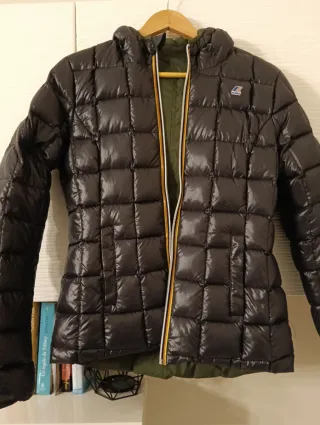 Piumino K-Way donna verde