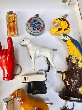 Lotto accendini e portachiavi vintage