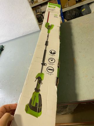 Cortasetos Greenworks G40PHA Eje Div