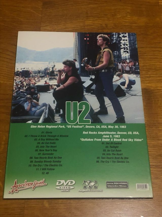 Pack 3 DVDs U2 - Rareza