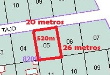 Terreno Urbano en venta 520m²