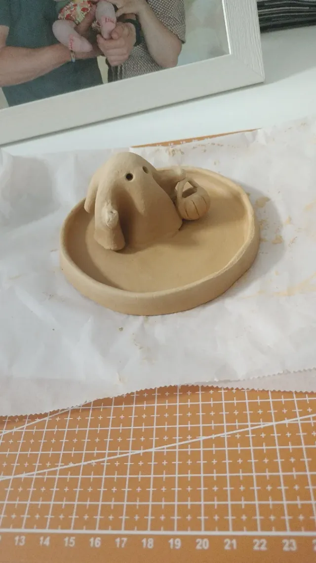 Portaincienso Fantasma Hecho a Mano