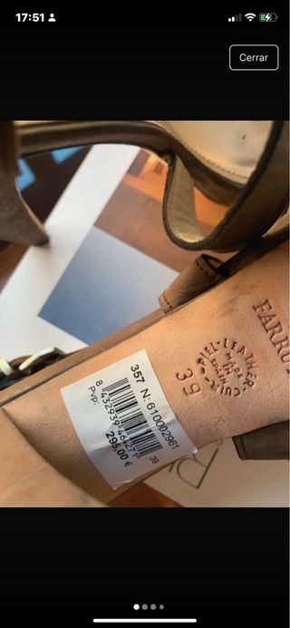 Sandalias Farrutx Piel Marrón Talla 39