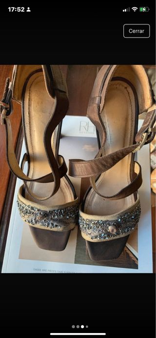 Sandalias Farrutx Piel Marrón Talla 39