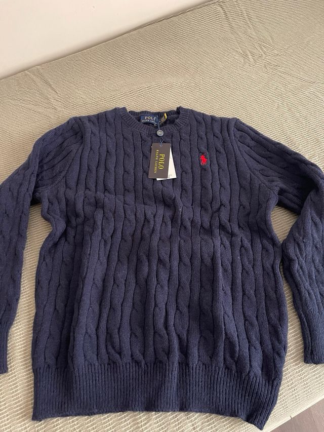 Polo Ralph Lauren Jersey Azul Marino Cable Knit
