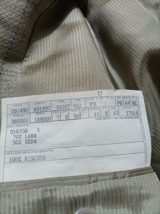 Americana Lana y Seda Ermenegildo Zegna Hombre Bei