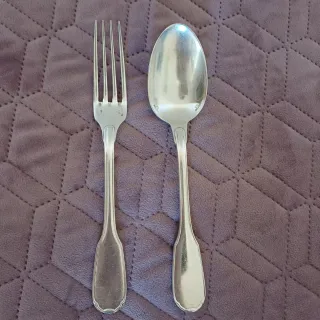 Christofle : Set cucchiaio e forchetta bambini