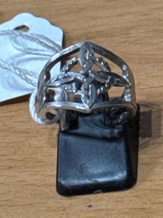 Anillo Plata Diseño Entrelazado