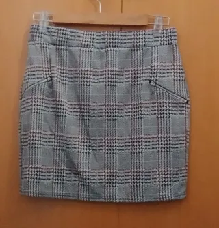 Minifalda de vestir a cuadros