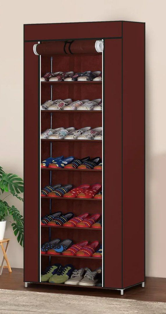 Zapatera Organizador 8 Pisos Marrón