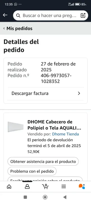 Cabecero polipiel blanco 135 cm