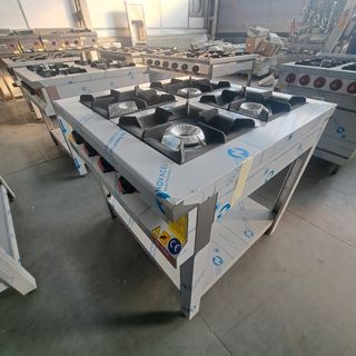 Cocina Industrial 4 Fogones Acero Inoxidable