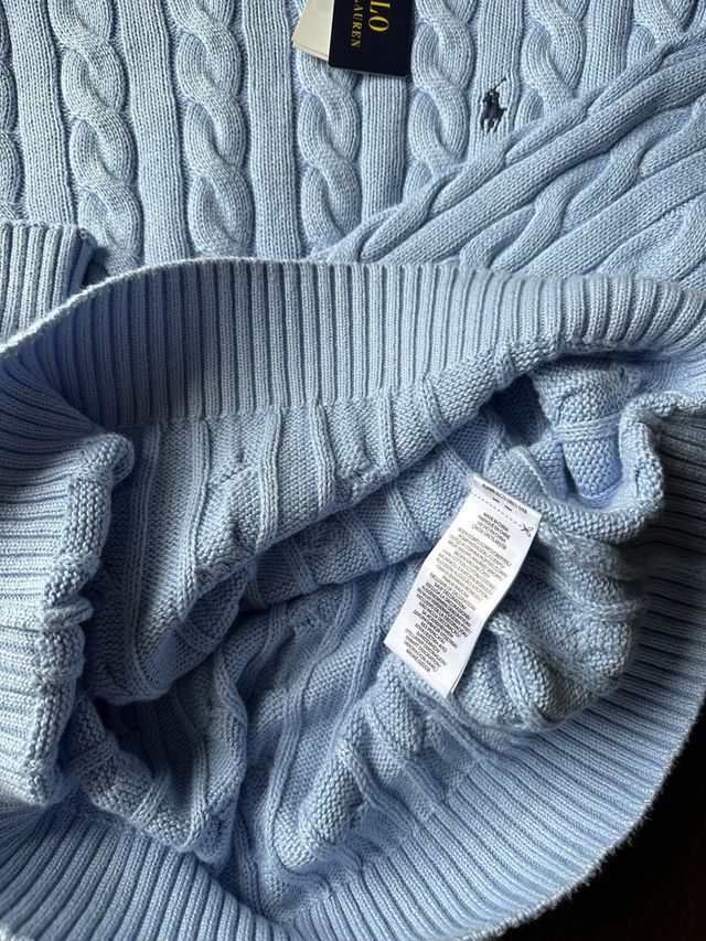 Jersey Polo Ralph Lauren Azul Cable Knit