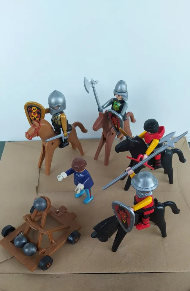 Playmobil Soldati medievali con catapulta