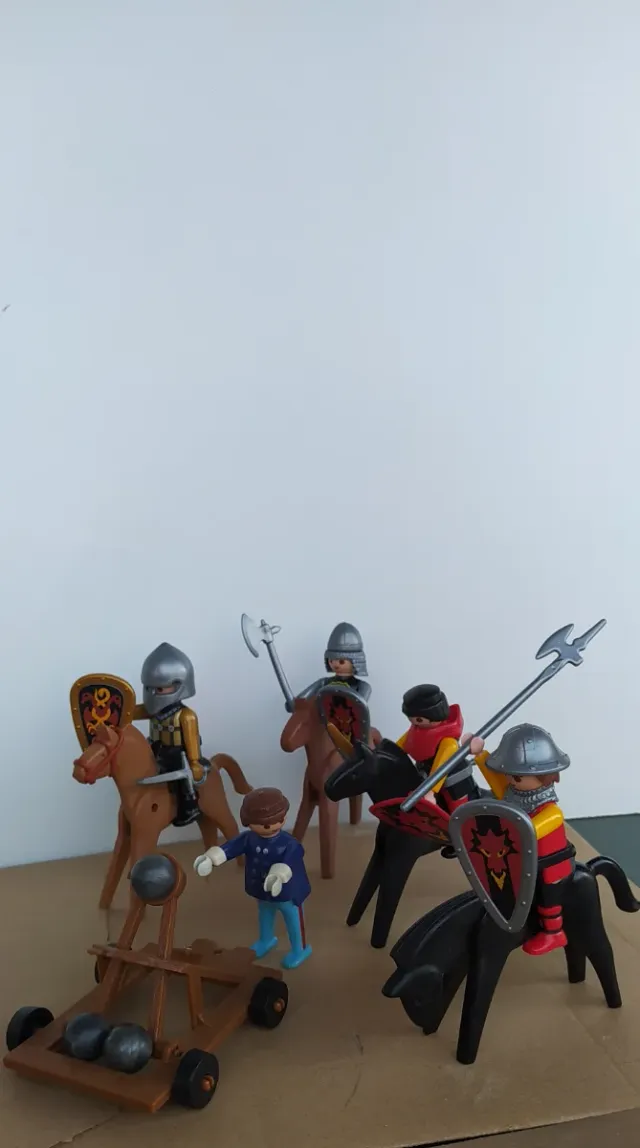 Playmobil Soldati medievali con catapulta