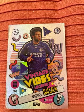 Carta Fútbol Michael Ballack Vintage Vibes Topps