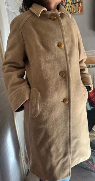Cappotto lungo vintage color cammello donna Jobis