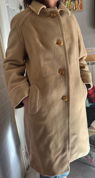 Cappotto lungo vintage color cammello donna Jobis