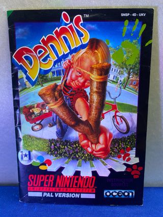 JUEGO PAL UKV SNES DENNIS COMPLETO