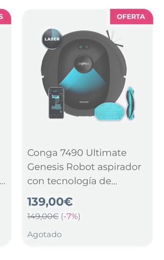 Conga 7490 Ultimate Robot Aspirador