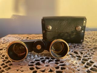 Binocolo vintage da teatro con custodia