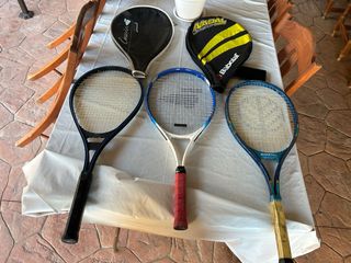 Lote 3 Raquetas Tenis + Fundas