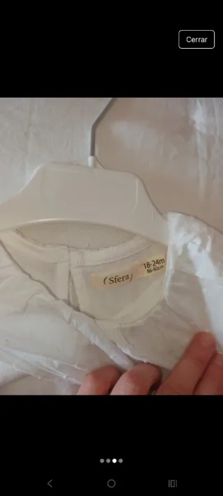 Camiseta blanca cuello plumeti