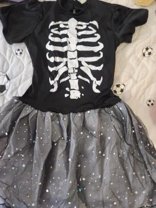 Disfraz Calavera Niña Talla 5-7 Años