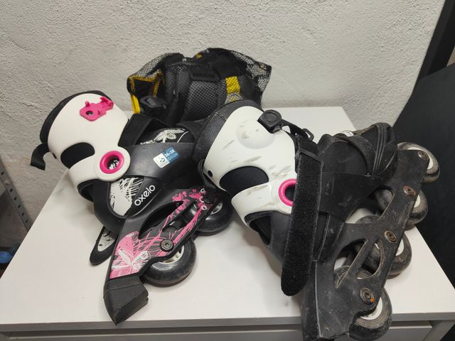 Patines en línea Oxelo rosas talla 36-38