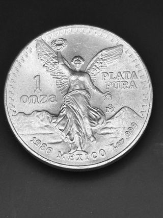 Onza de Plata Pura 1986