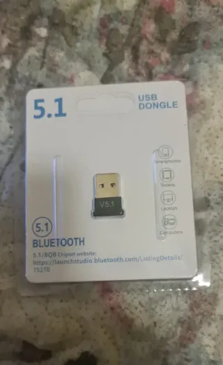Adaptador USB Bluetooth 5.1 Dongle Mini
