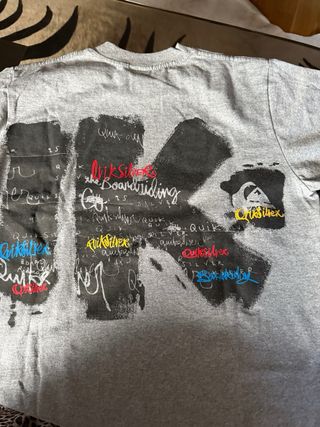 Camiseta Quiksilver niño gris