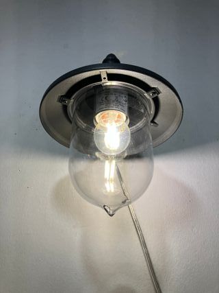 Lampada parete alluminio antracite IP43