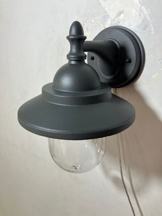 Lampada parete alluminio antracite IP43