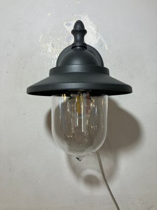 Lampada parete alluminio antracite IP43