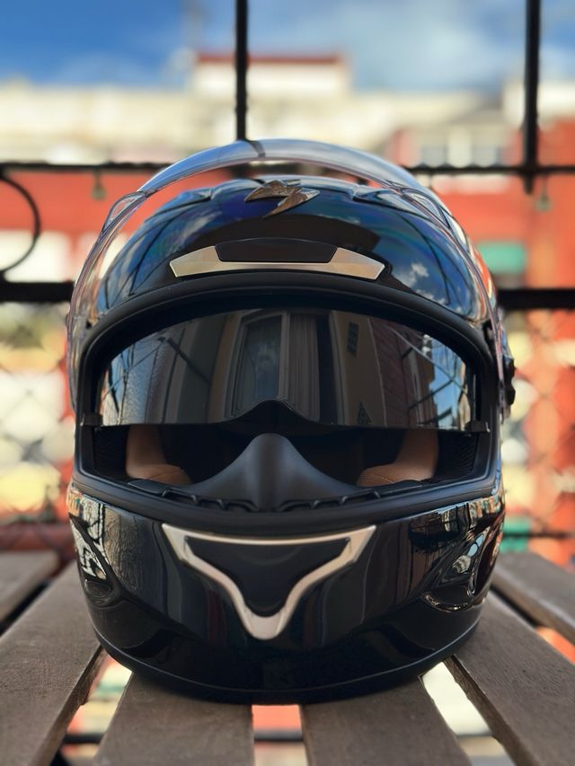 Casco Scorpion EXO-1000 AIR Negro Talla M (58cm)