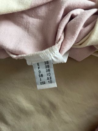 Polo mujer Roberto Verino beige y rosa