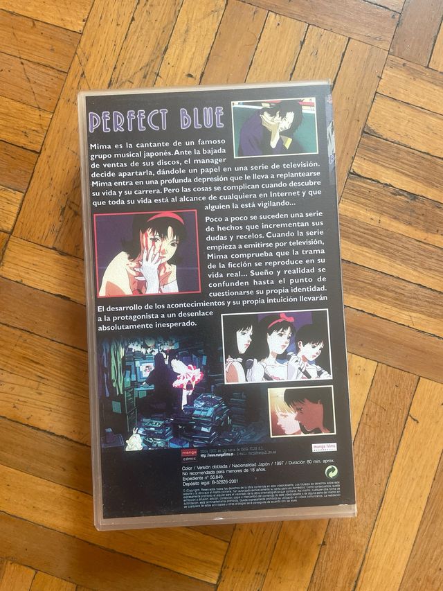 Perfect Blue VHS Anime Terror Psicológico