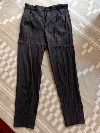 Pantalón Massimo Dutti Gris Rayas