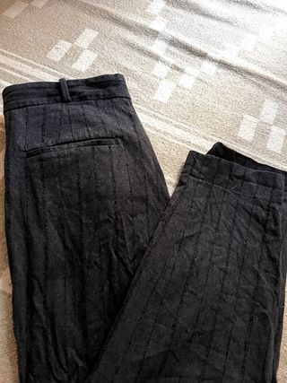Pantalón Massimo Dutti Gris Rayas