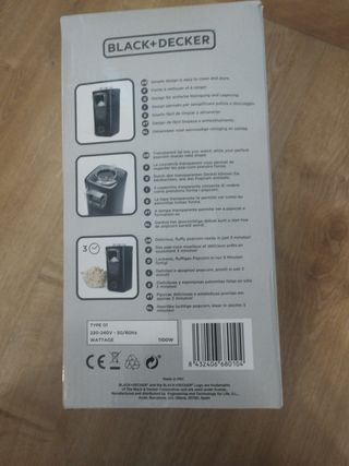 Máquina Palomitas Black+Decker 1100W