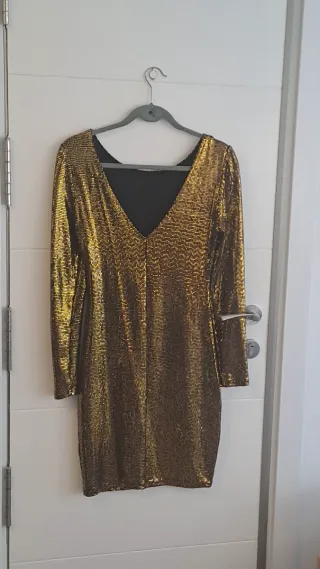 Vestido Fiesta Dorado