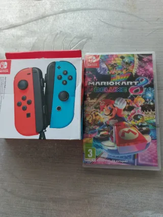 PRECINTADO 
JOYCONS ORIGINALES +
MARIO KART