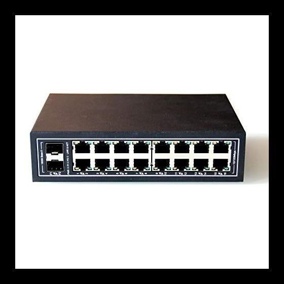 Switch 16 puertos Industrial 2 puertos SFP
