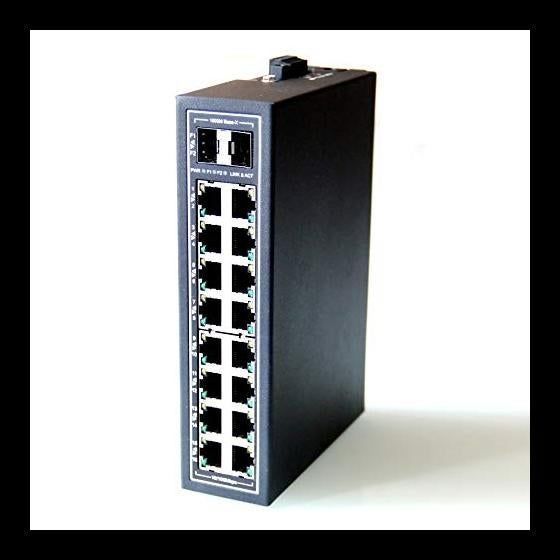 Switch 16 puertos Industrial 2 puertos SFP