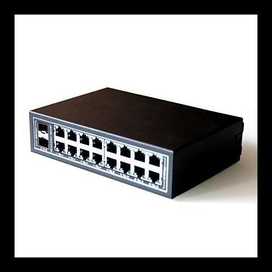Switch 16 puertos Industrial 2 puertos SFP