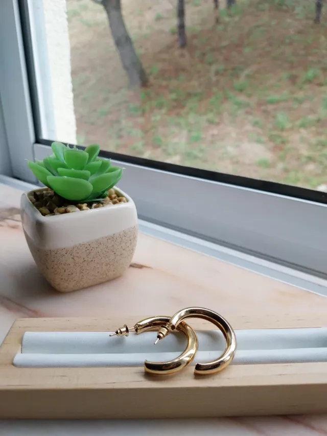 Brincos Dourados Argolas