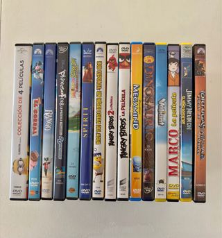 Lote 15 Películas DVD Animadas Familiares