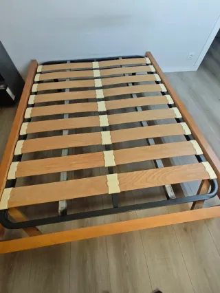 Somier de cama 135cm madera y metal